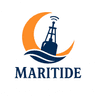 Maritide buoy and crescent emblem